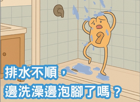 排水不順，邊洗澡邊泡腳了嗎？💧